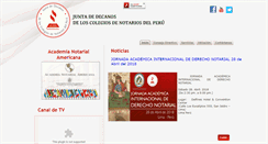 Desktop Screenshot of juntadedecanos.org.pe